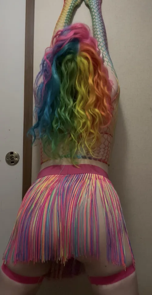 Freshhhhh rainbow hair