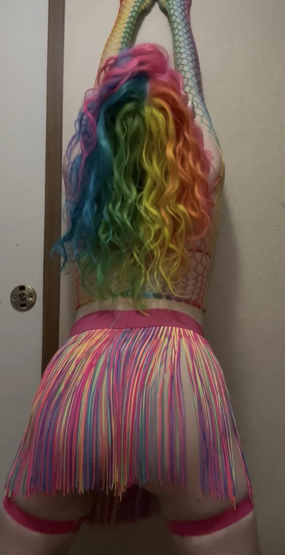 Freshhhhh rainbow hair