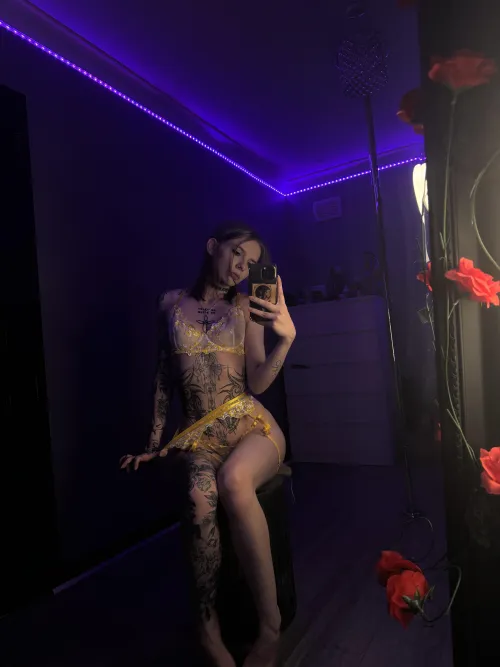 have you seen my new pussy lip tattoo yet?