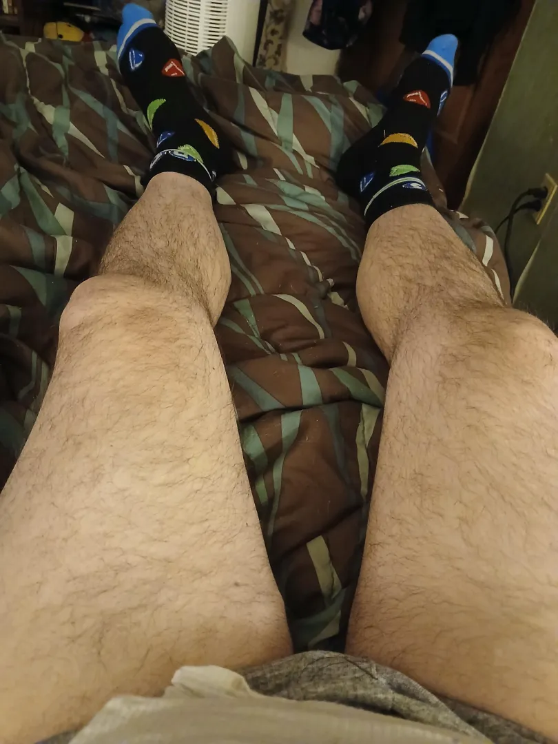 Just my legs hanging out