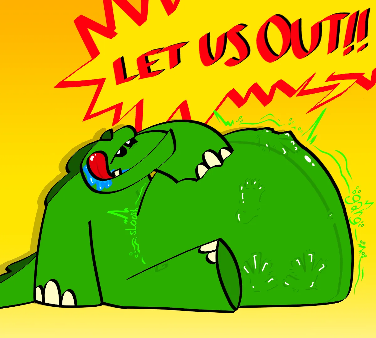 Me feast, me eat (OC) (Vore)