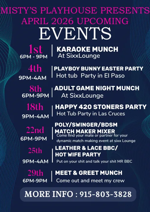 Misty’s Play House April Events