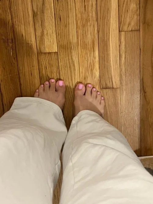My cute little feet are waiting for attention  Who’s admiring?