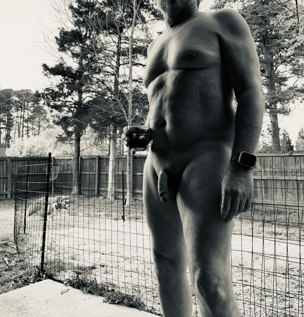 Saturday evening happy hour out back