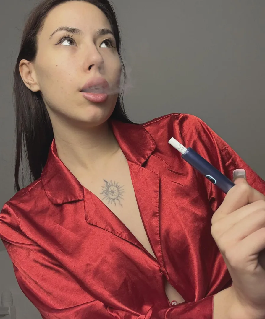 Smoking hot, and I don't just mean the cigarette