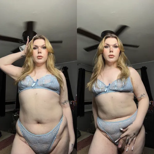 Soft tummy, hard cock 