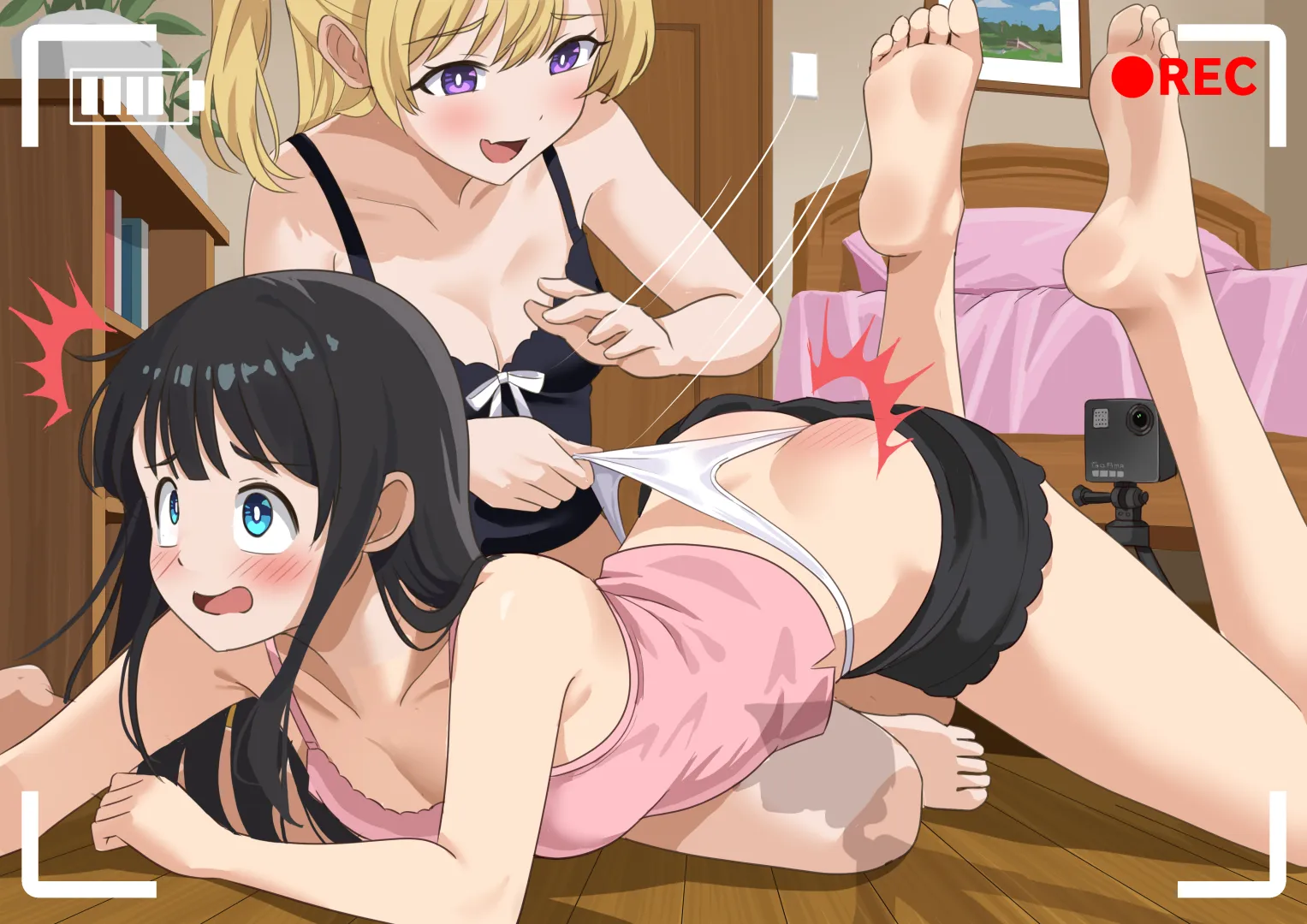 Spanking her silly ass