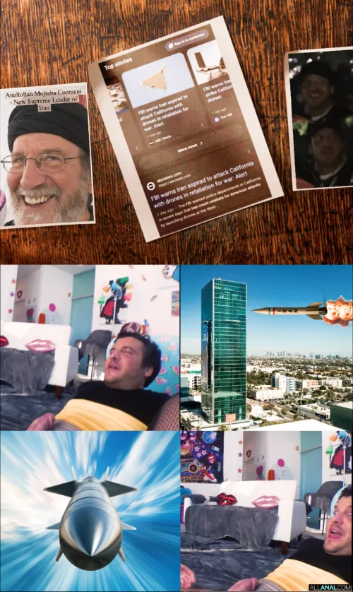 This is it, da moment we have bin waiting for!!! Iran plans to attack sodomy on PervCity by dropping two drops of bombs in California!!!!