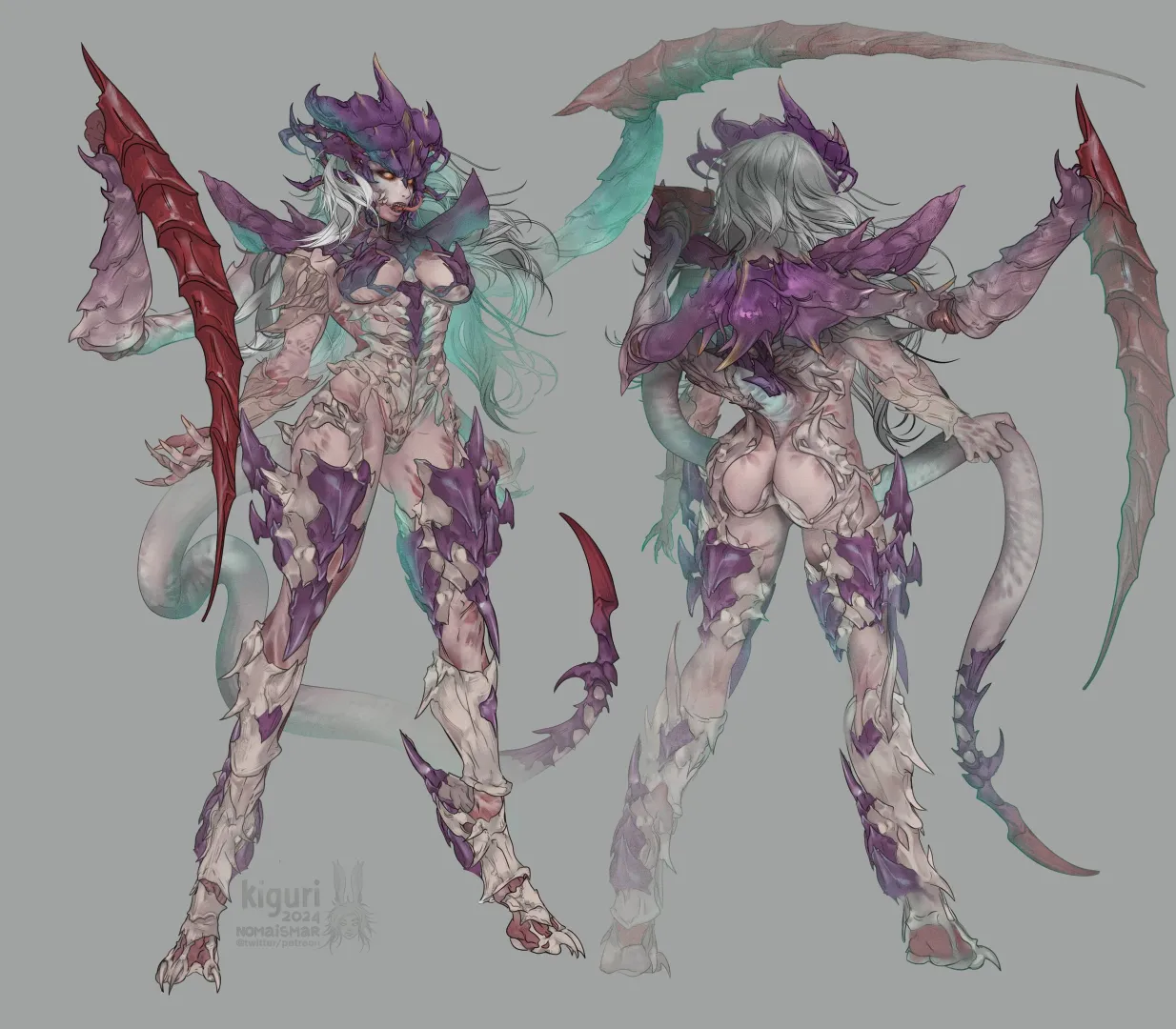 Tyranid Woman by @nomaismar