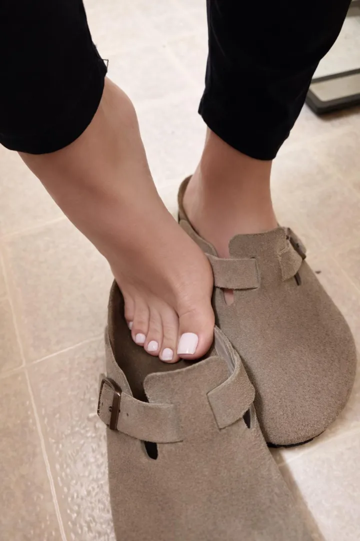 Wanna lick clean my sweaty feet?