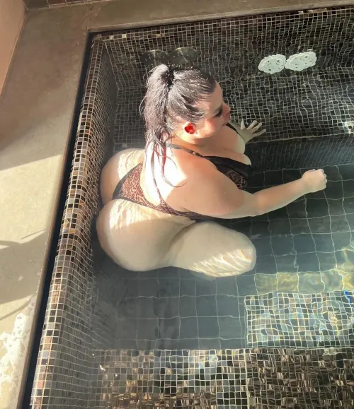 What would you do if you found her alone in the hotel hot tub?