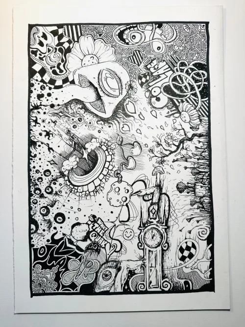 a drawing i did with 2 friends of mine, what do you think ?