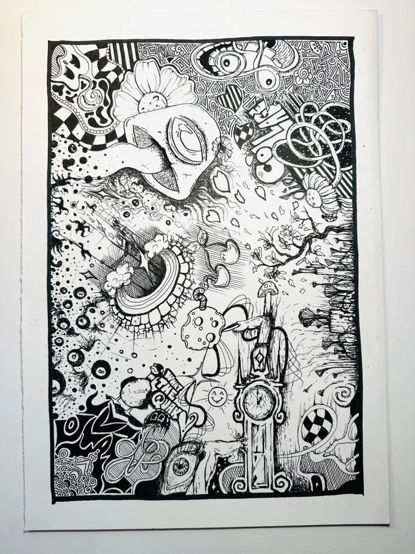 a drawing i did with 2 friends of mine, what do you think ?