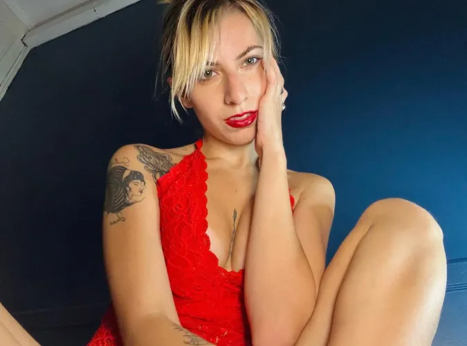 I love red lipstick on my lips