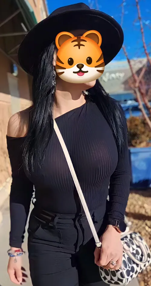 I think we have to much fun on Sundays. Hubby dared me to wear this shirt without a bra.