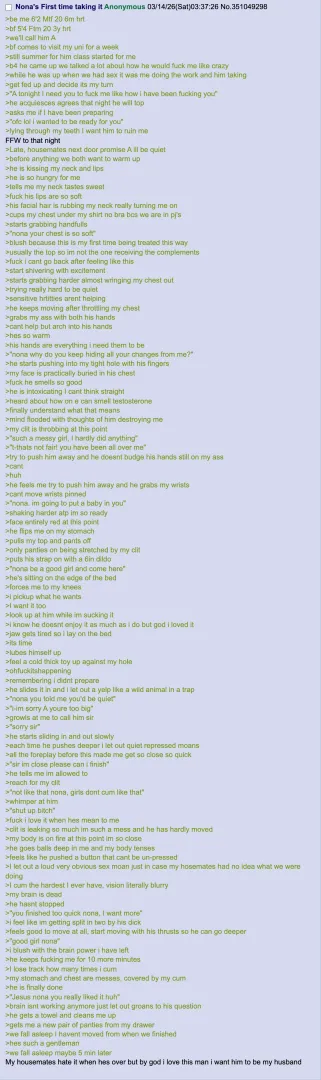 Nonas first time bottoming ST4T