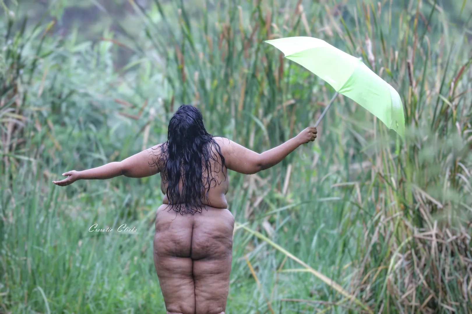 Nude trails in rain ☔