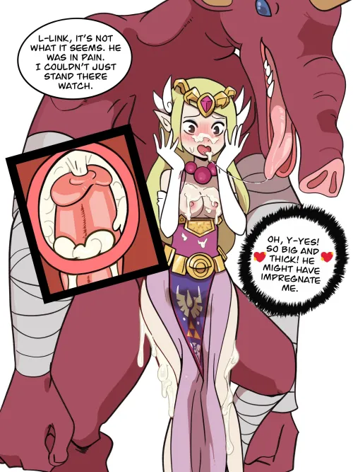 Princess Zelda fucked a Moblin (@hassel_nut) [The Legend of Zelda]