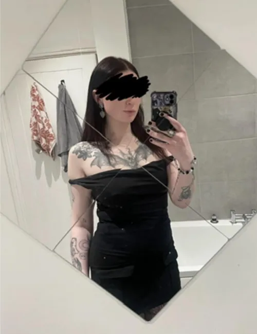 all dressed up for some worship. I want to see which needy sub is available tonight…