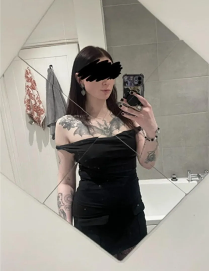 all dressed up for some worship. I want to see which needy sub is available tonight…