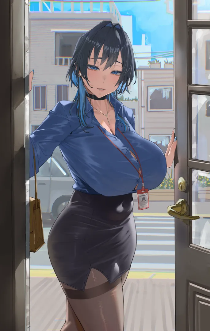 Business meeting with Kronii  (archinoer)