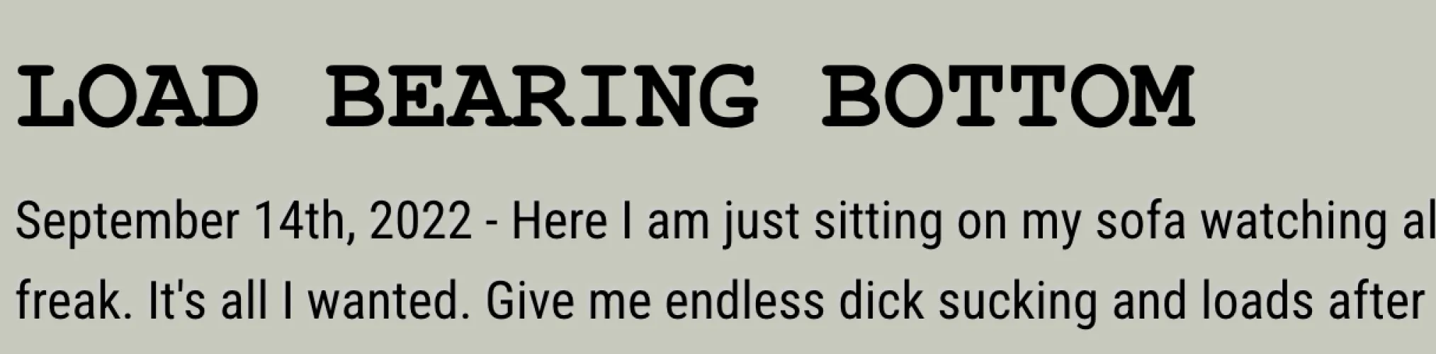 came across this title and I can't stop laughing--why is this funny to me lol