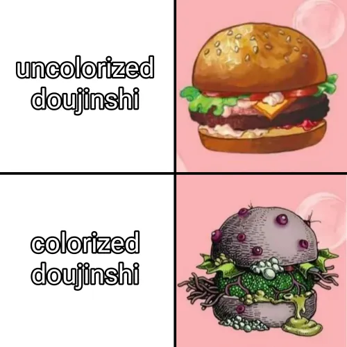 Colorized doujinshi is so unappealing imo