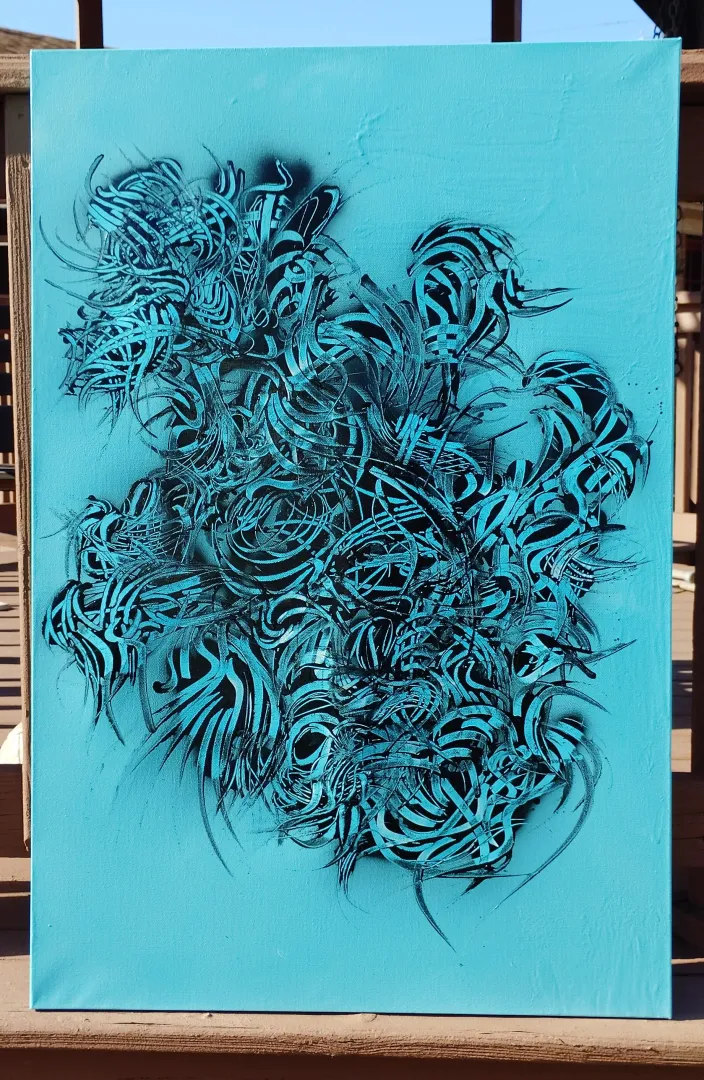 Dreamfed Mindfield. Latest trip inspired painting