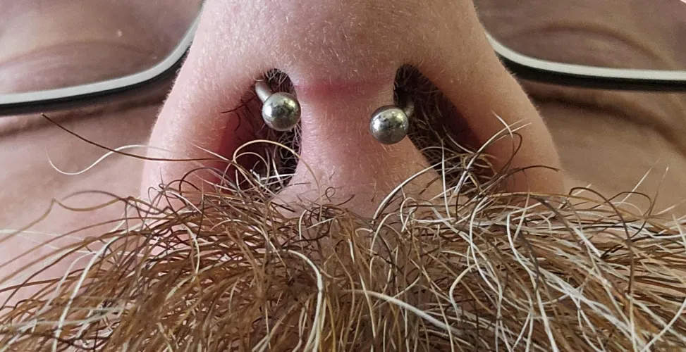 Freshly pierced, normal to be like that?