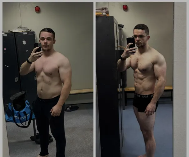 Getting there. Same mirror, a few years apart