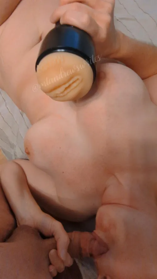 I suck him first to save on lube