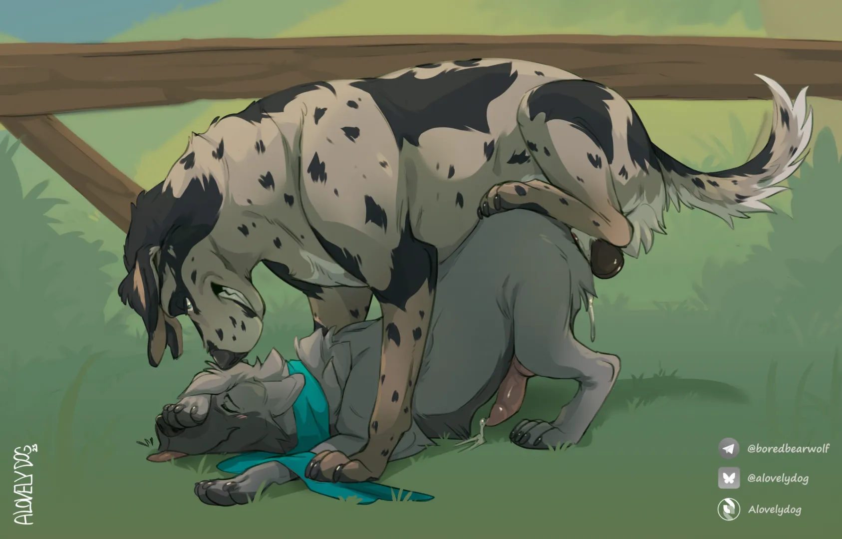 Kinktober 23 - Knot Stuck (nando_wolf) [MM]