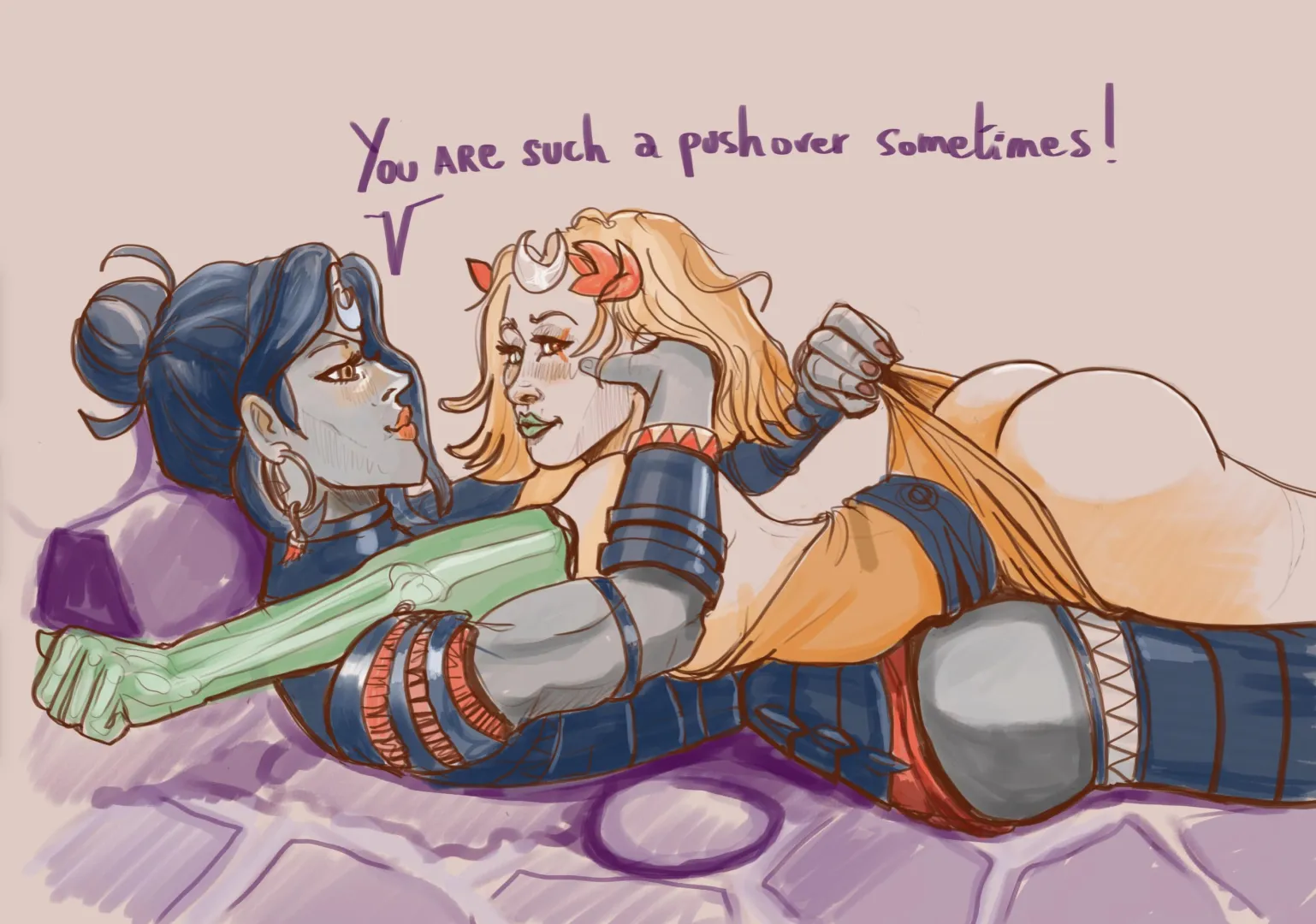 Melinoe and Nemesis by Biscuit Toussaint