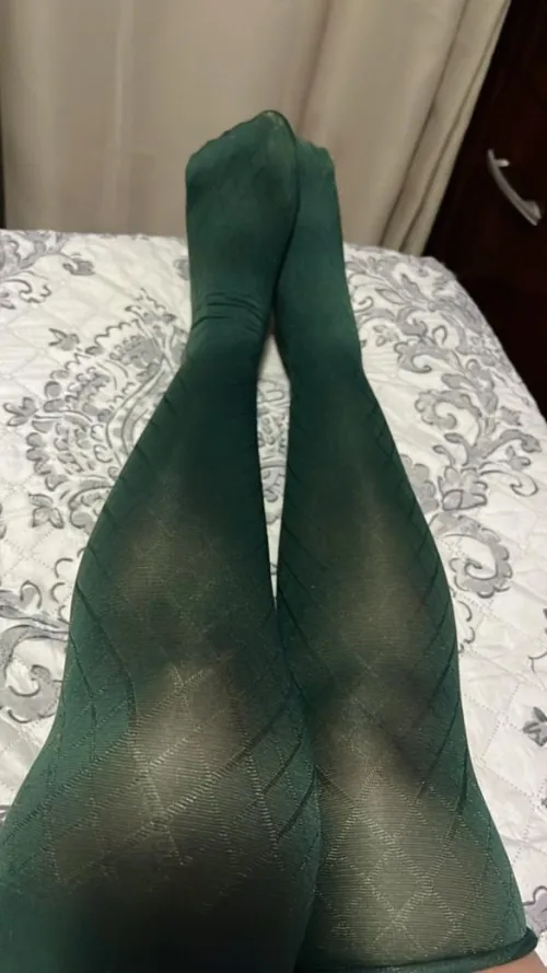 St. Patrick's day nylon feet. What are you doing with em