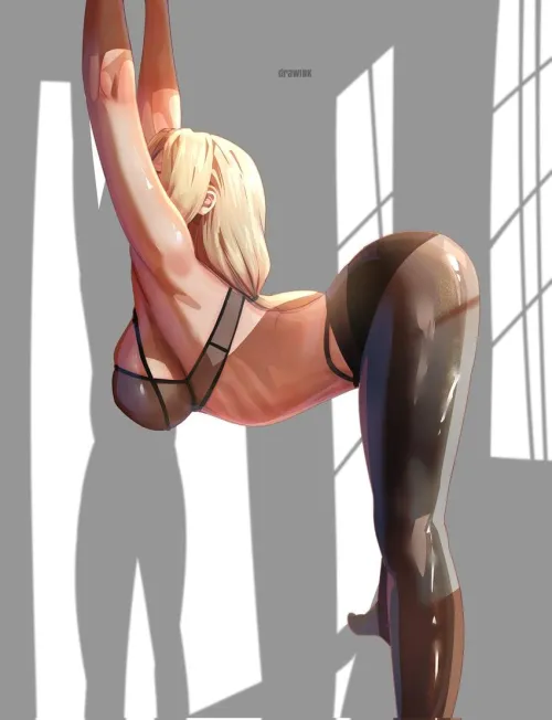 Stretch time with Tsunade (drawink)