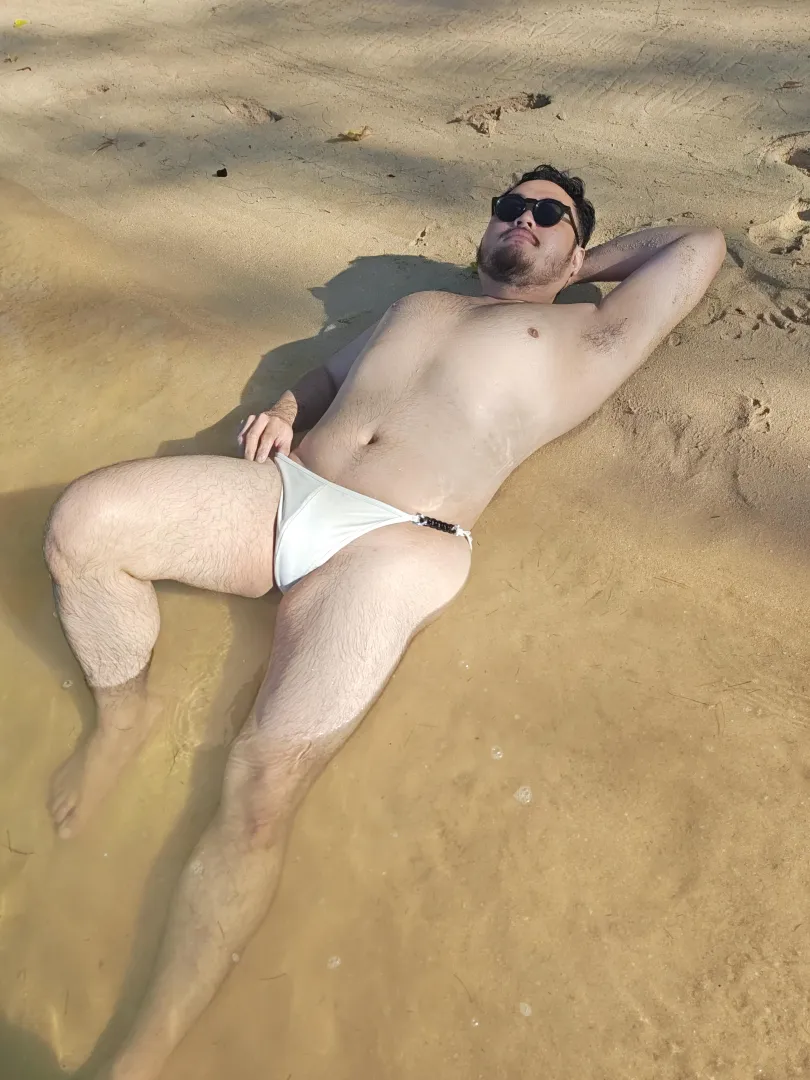 Subject: bear on beach haha