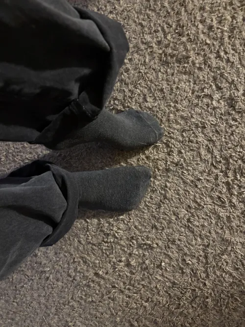 the way my socked feet turn you on.. go ahead and send for that!