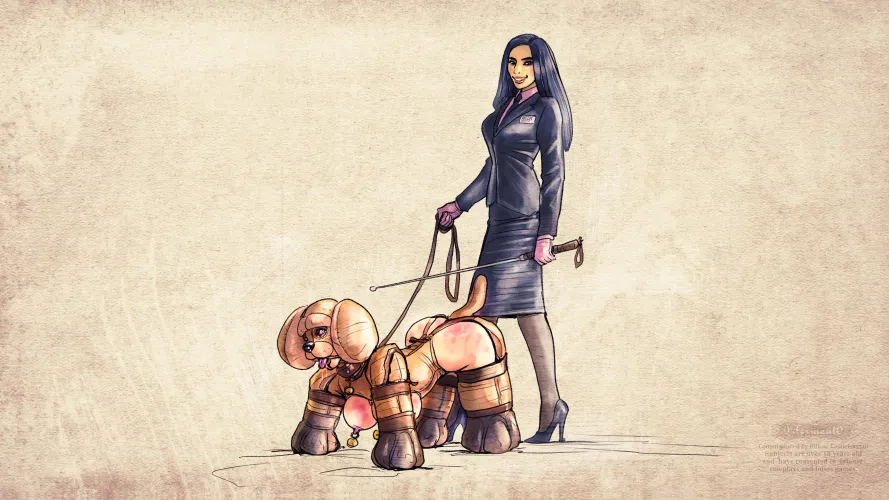 Would love to get this specific suit custom made, and keep a pet in it full-time. Love how dehumanizing it is :)