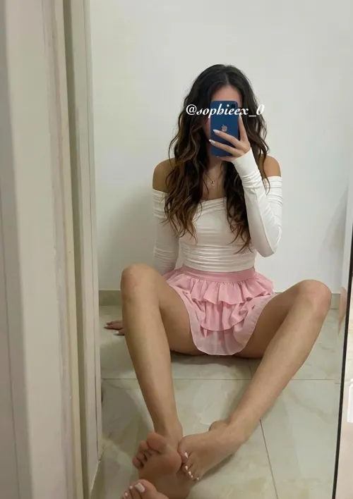 You’re already stroking to my legs and feet