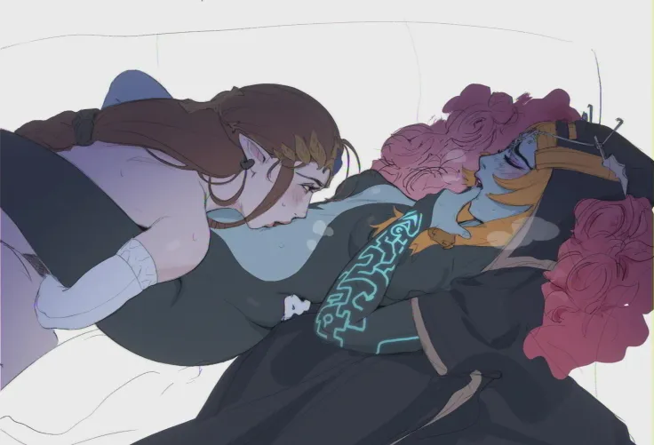 Zelda kisses her way down Midna (Usurper2001) [Legend of Zelda]