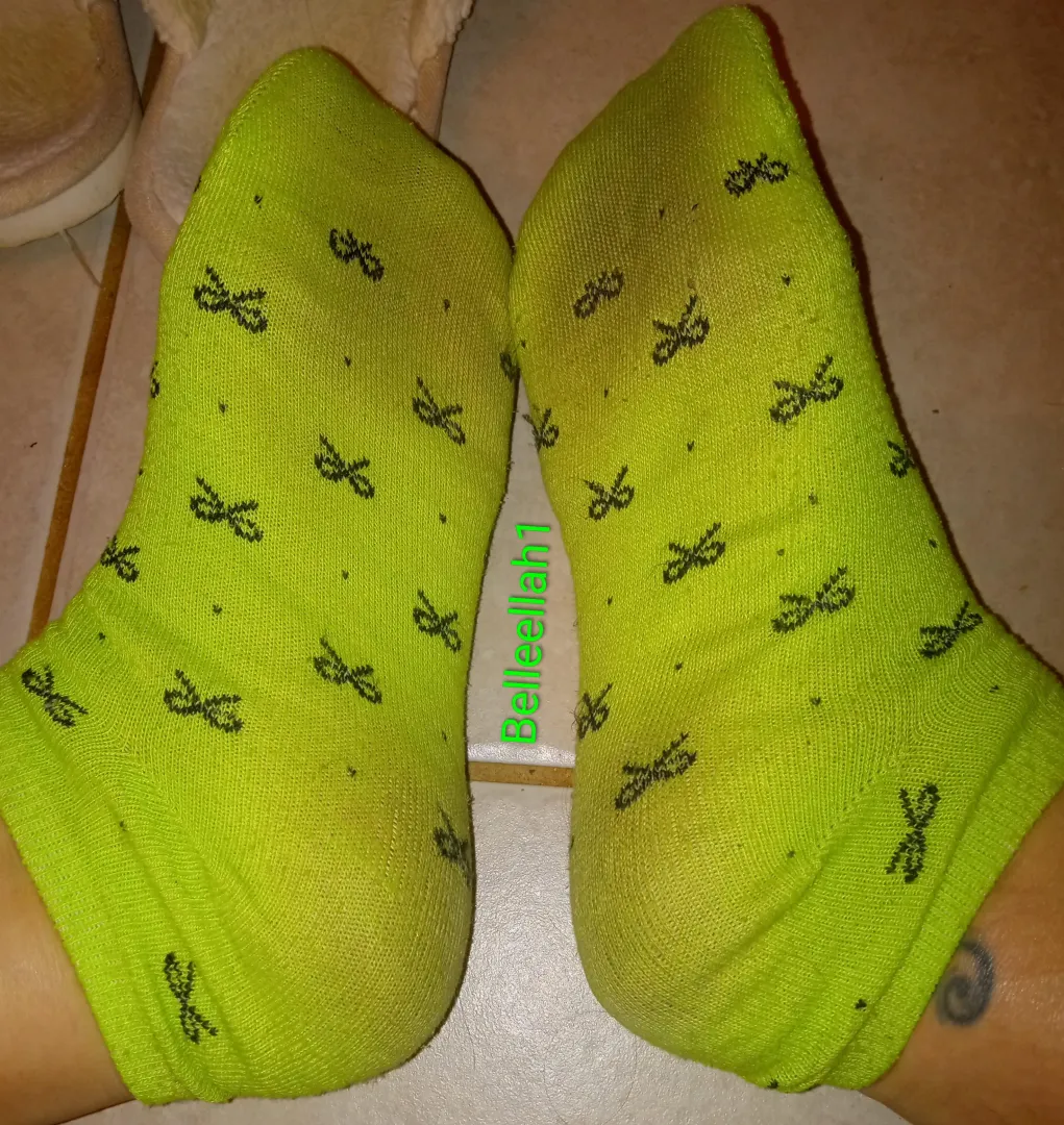 10 day worn socks ready to ship! Lots of sweaty workouts included. Message me to claim