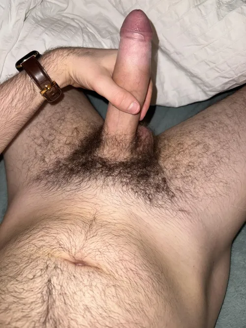 22 big hairy uncut British cock
