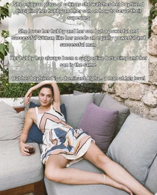 A woman with her man and her hubby and son