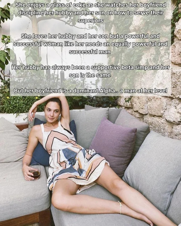 A woman with her man and her hubby and son