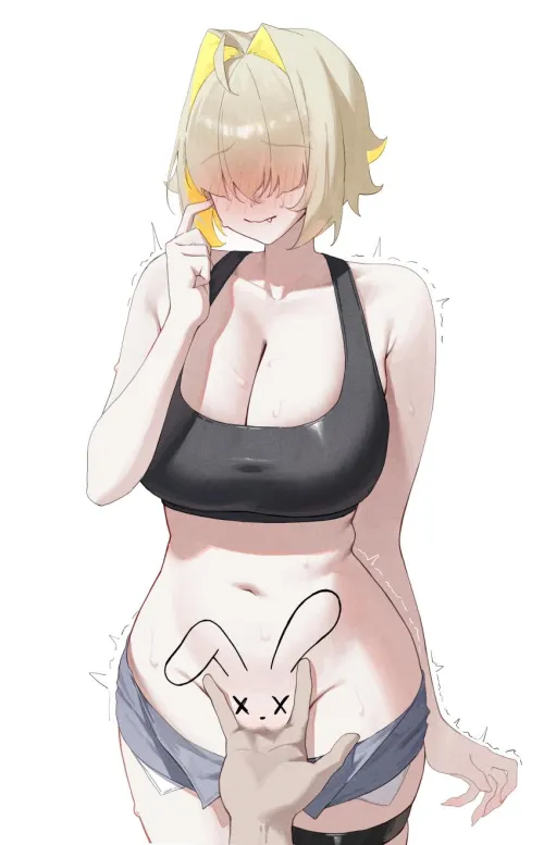 D-daddy wanna pet my bunny? She's super sweet!