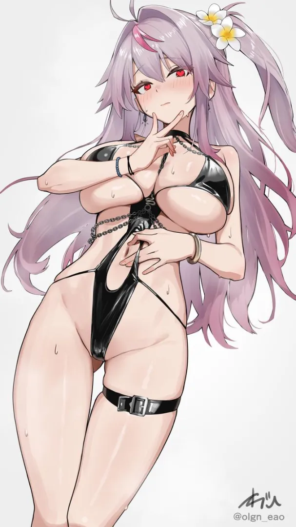 Grenville has received Mogador's swimsuit. Now her eyes are set to only loving you.