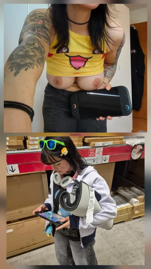 I also play when I go shopping lol