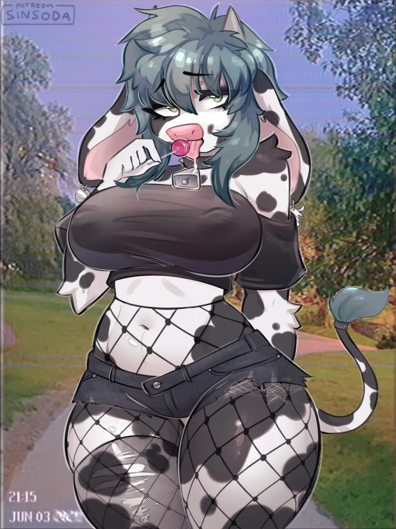 I was relaxing at the park when I saw a goth cowgirl who was dressed very skimpy. It was the first time I had been attracted to an anthro, and I think she could tell. She came over and offered me her lollipop, but when I licked it we swapped bodies! (RP)