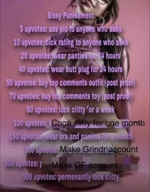 ill be a good girl and follow all of them 