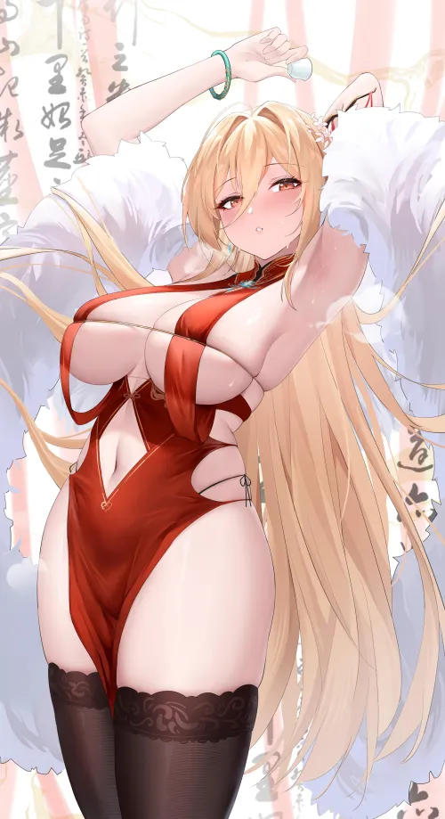 Implacable revealing armpits (咖啡啡啡啡啡啡芥末君)